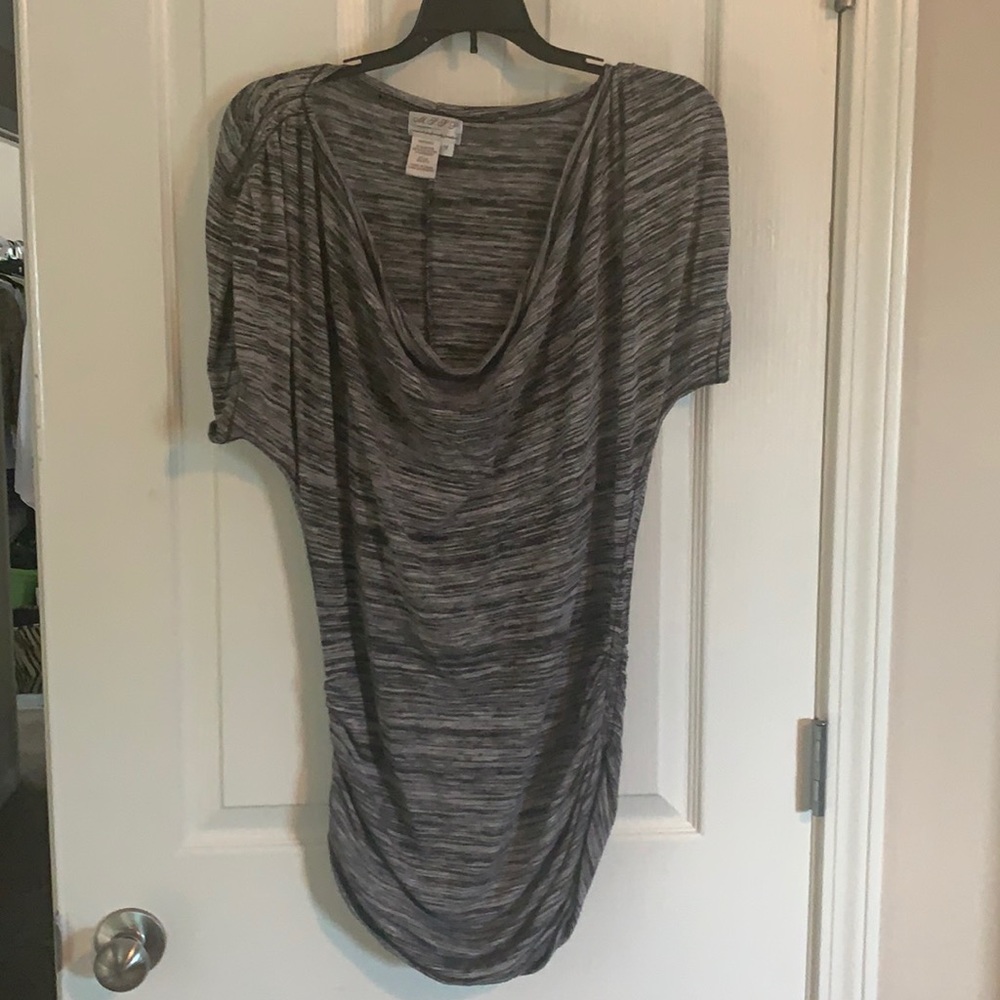 Max Studio Specialty Products Black & Gray Tunic